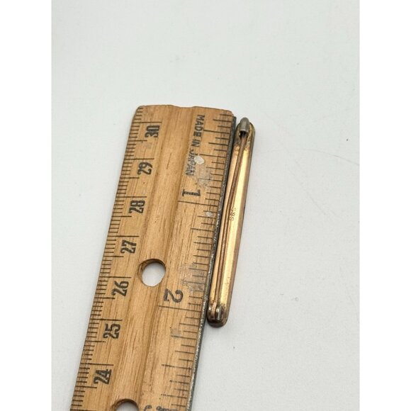 Antique S&S Gold Filled Bar Straight Line Pin Brooch - Picture 4 of 4